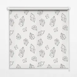 INNENROLLO - Fensterrollo - Rollo - 100x100 cm - Geometrische Formen