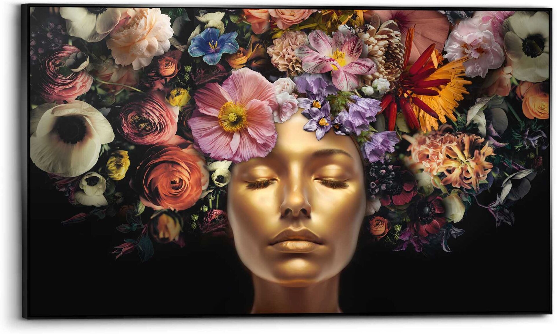 Reinders! Wandbild REINDERS "Serene Golden", bunt (farbe bild(er): bunt), B:118cm H:70cm T:3,7cm, Holzwerkstoff, Bilder, Wandbild farbe bild(er): bunt B/H/T: 118cm x 70cm x 3,7cm