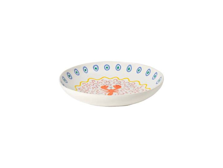 Handgefertigte Servier- & Pastaschüssel „Summer Bliss Lobster“ Multicolor Costa Nova