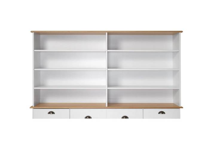Réhausse L. 176 cm STANFORD Blanc / miel