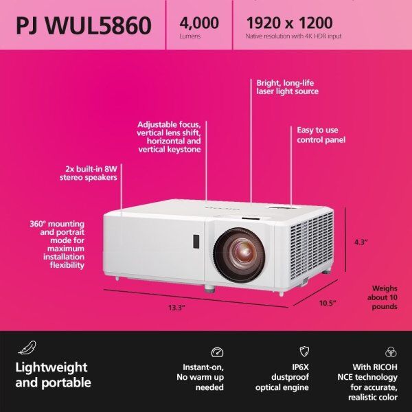 Ricoh Pj Wul5860 Wuxga Projektor