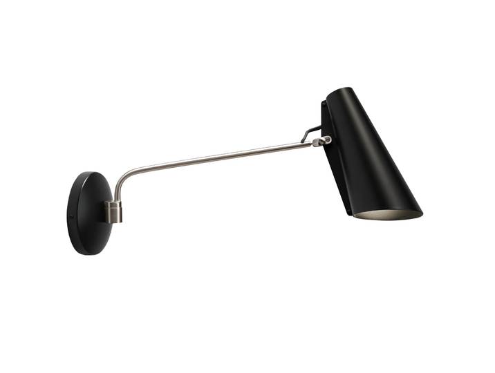 Northern Birdy wandlamp Black-steel