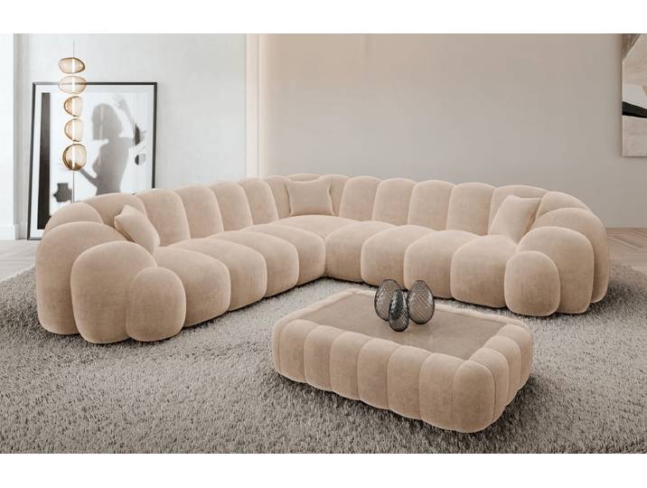 Ecksofa Rajada L-Form aus Stoff