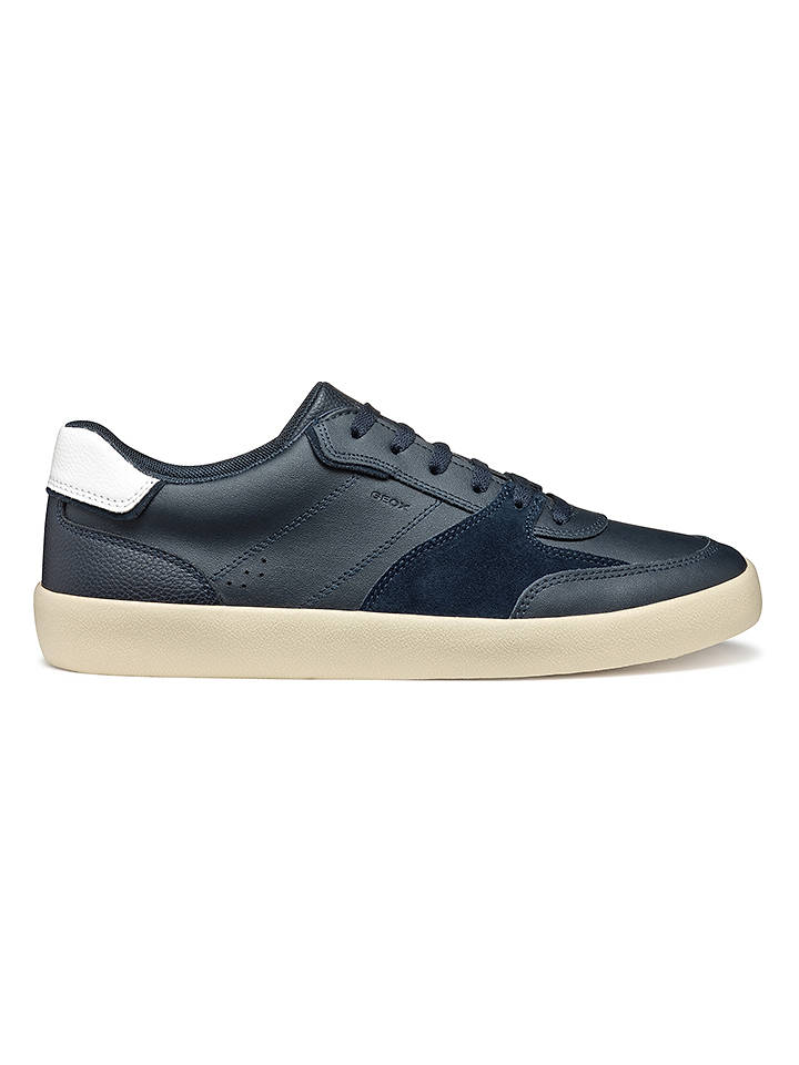 Geox Leder-Sneakers "U Affile" in Dunkelblau - 42