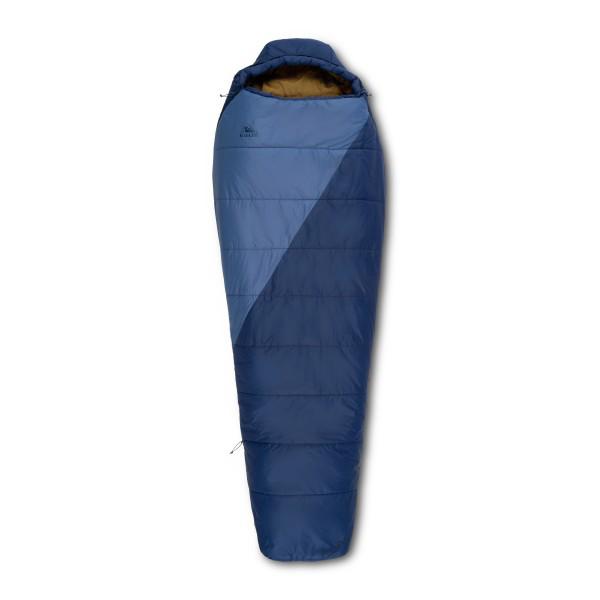 Kelty - Cosmic Synthetic 20 - Kunstfaserschlafsack Gr 199 x 79 cm - Regular Zip: Right Blau/ Dull Gold