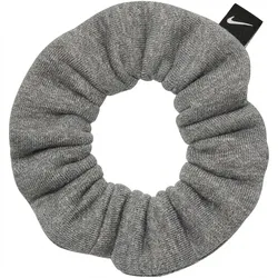 NIKE Studio Fleece Gathered Haargummi Damen 095 - dk grey heather/white