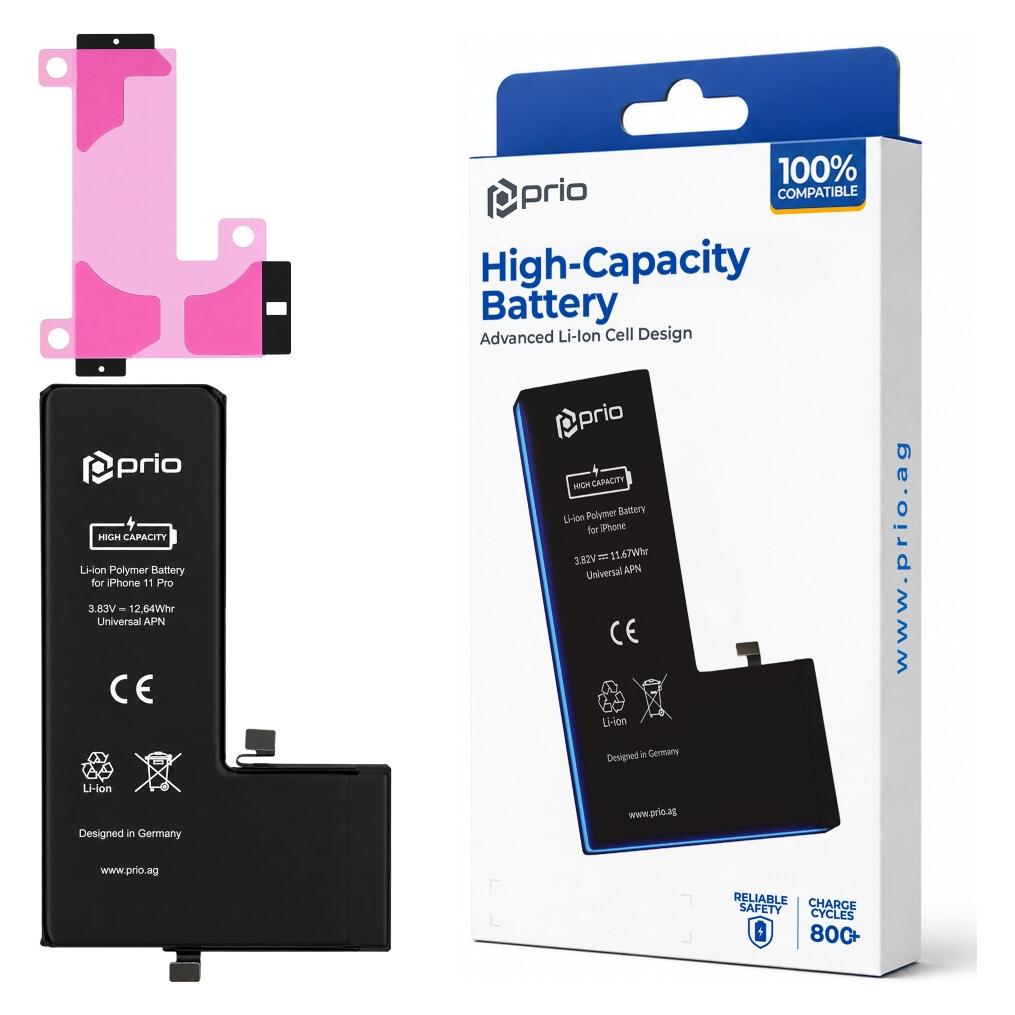 prio Hochleistungsakku für iPhone 11 Pro (3300 mAh) - Universal APN - (PBA-1507)