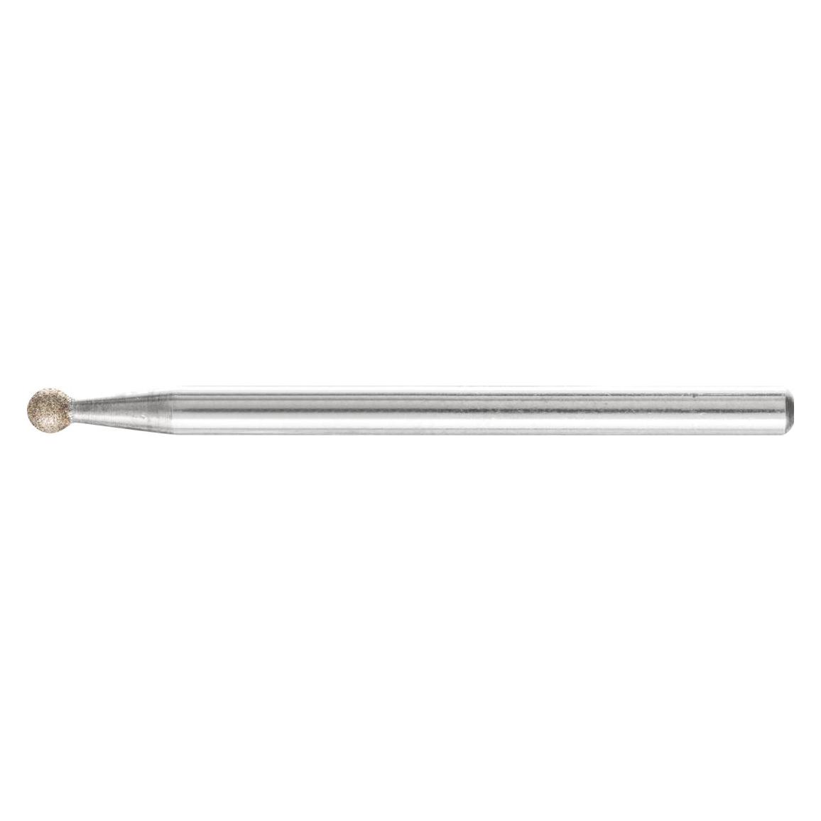 Pferd CBN-Schleifstift Kugel Ø 3,0mm Schaft-Ø 3 mm B64 (fein) zum Gravieren und Entgraten (BKU-A 3,0/3 B 64)