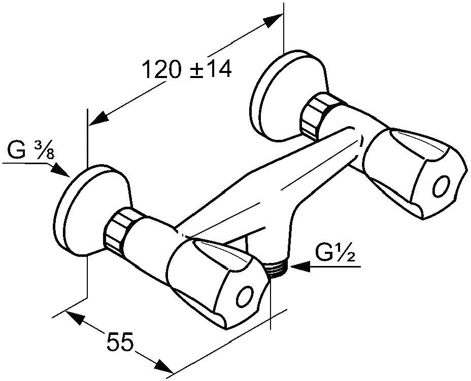 Kludi STANDARD Brausearmatur