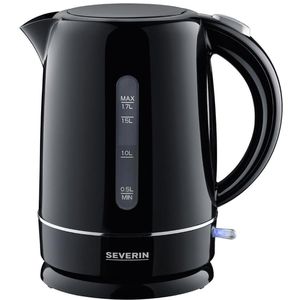 Severin Wasserkocher WK 4322, schwarz, 1,7 Liter, 2200 Watt, mit Kunststoffgehäuse