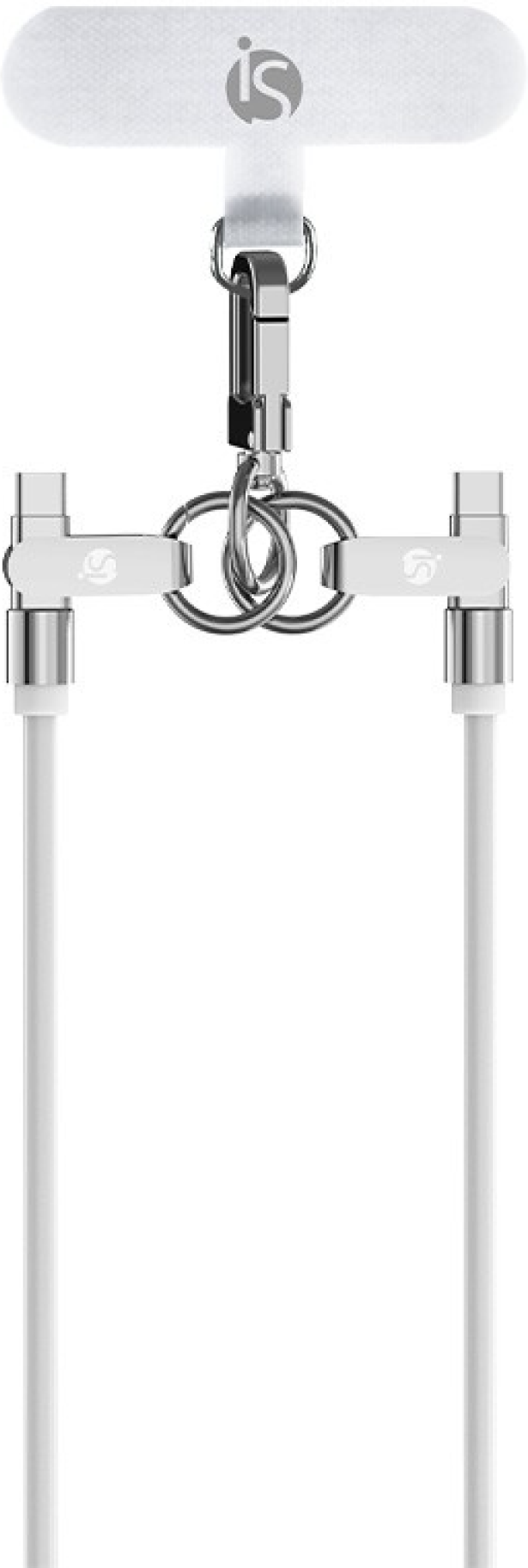 iS Cordão de Silicone com Carregamento USB-C USB C USB C - Branco