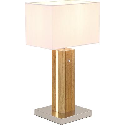 NOWA Tischleuchte "FOREST", beige (grau matt), 1, H: 56cm, 1 Stk., Leuchten, Tischleuchte mit Touchdimmer, flexibel, modern & praktisch, Tischleuchte