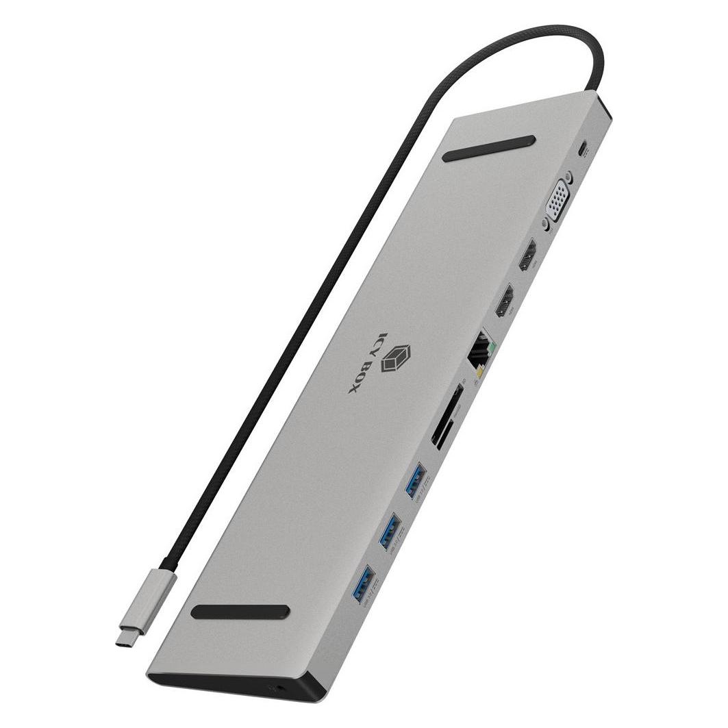 Icy Box IB-DK2106a-CPD (USB-C, 11 Ports) (IB-DK2106a-CPD)