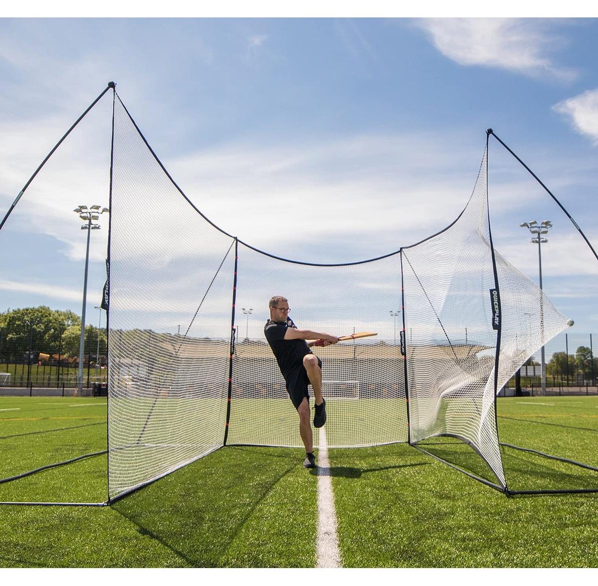 Vangnet für Fußball - Tragbar - 3,6 x 2,7 Meter - Freistehend - Mit Fußballtor