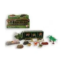 Jono Toys LKW-Dino-Reibung mit 3 Reibungs-Dino-Autos