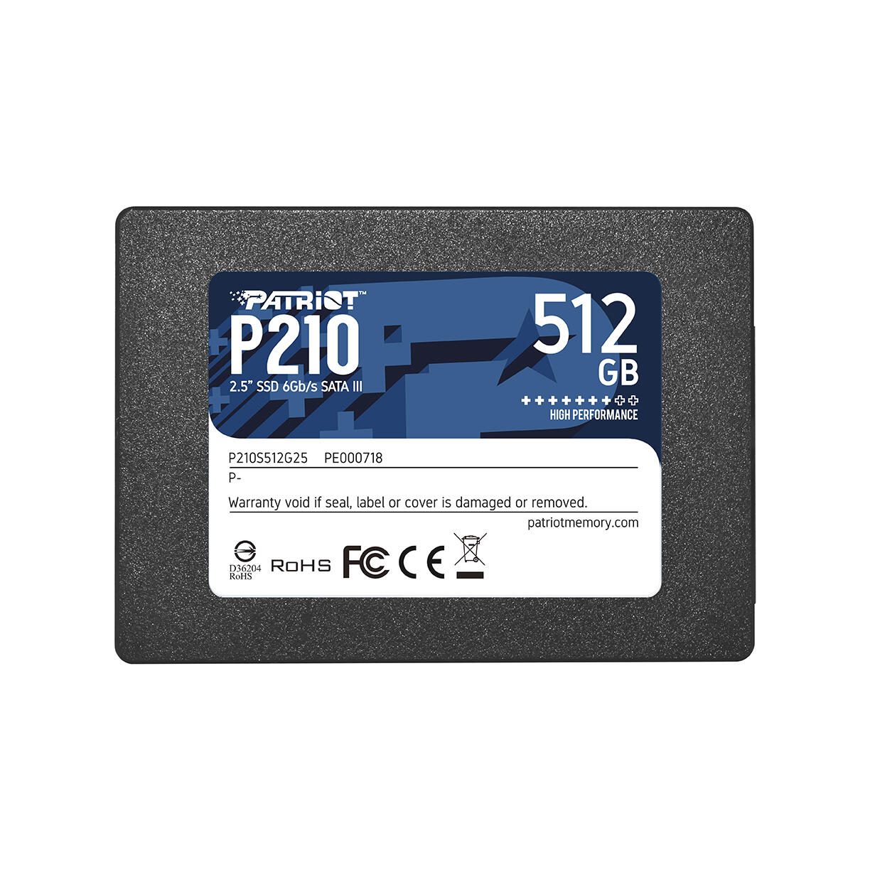 Patriot Memory P210 SATA SSD - 512 GB P210S512G25