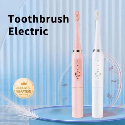 Uplift Essentials Sonic Toothbrush   High Frequency Waterproof Cleaning Color White Sonic Toothbrush   High Frequency Waterproof Cleaning Color White