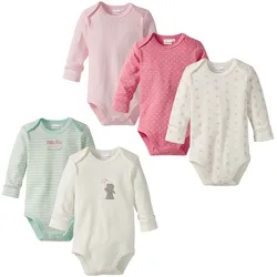 Bornino Lieblinge 5er-Pack Bodys langarm, mehrfarbig, 50