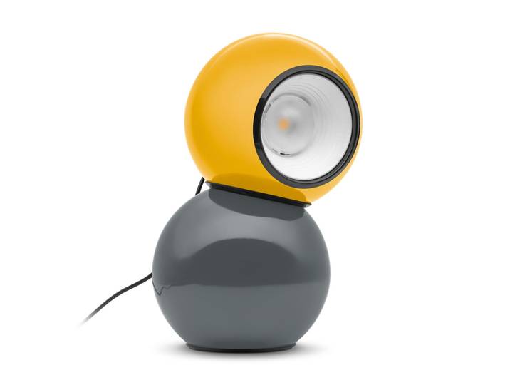 Gravitino LED-Tischleuchte, gelb, Höhe 24,9 cm - Stilnovo - Wohnzimmer - Design - Metall