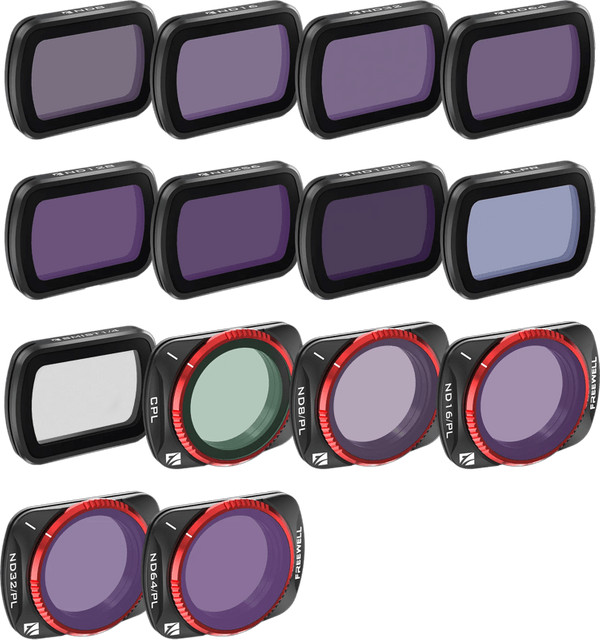 Freewell Mega Kit 14 Pack filters voor DJI Osmo Pocket 3 en 4