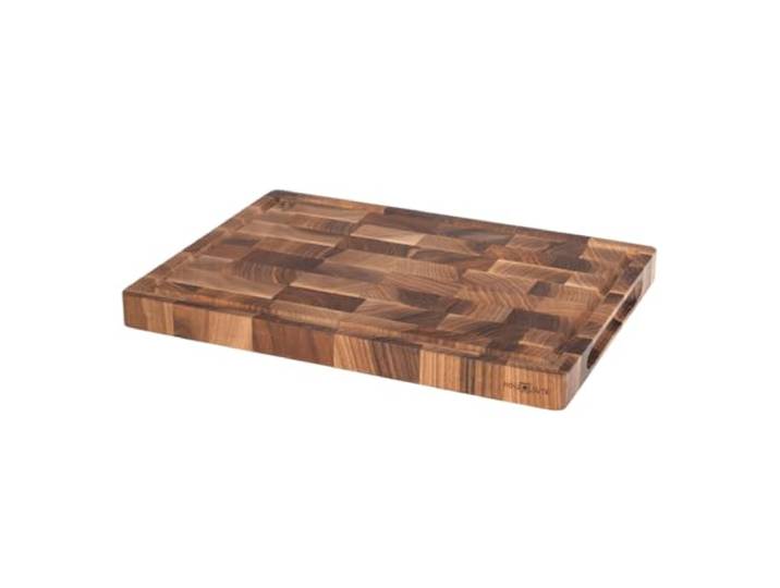 Stirnholz Schneidebrett Nussbaum Holz 40 x 30 x 3 cm Holz-Leute