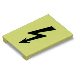 WAGO Warnabdeckung 285-420 mit schwarzen Blitz