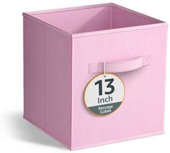 "Sorbus 13"" Foldable Storage Cube Basket Lightweight Organization Solutions - Single Pack - 13"" L x 13"" W x 13"" H"
