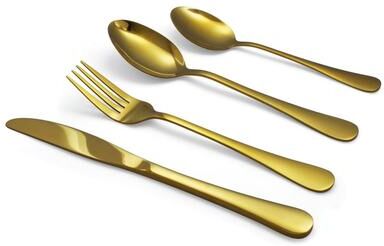 Elyon Tableware Elyon Euro Mirror Colored Stainless Steel Flatware Set