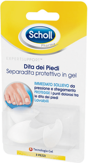 Scholl Separadita Piedi Anatomico in Gel per le Dita dei Piedi