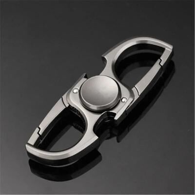Uplift Picks Fidget Spinner Keychain Bottle Opener Stress Relief Finger Spinner Toy black