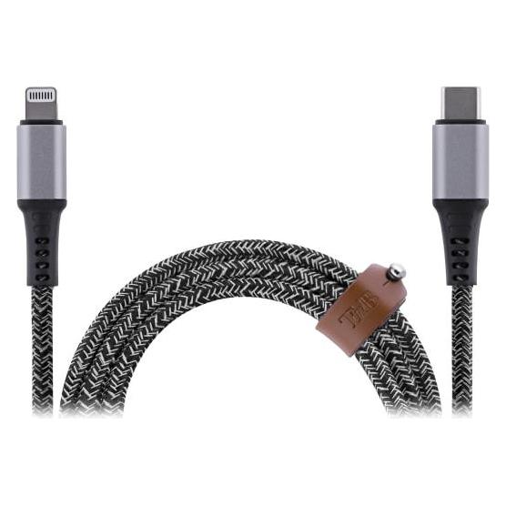 T'nB CÂBLE USB-C - LIGHTNING M/M 1,5M (NOIR/GRIS) (1.50 m) (CBLTCLTD)