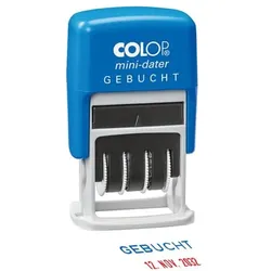Colop Datumstempel Mini-Dater »S 160/L« Gebucht mehrfarbig