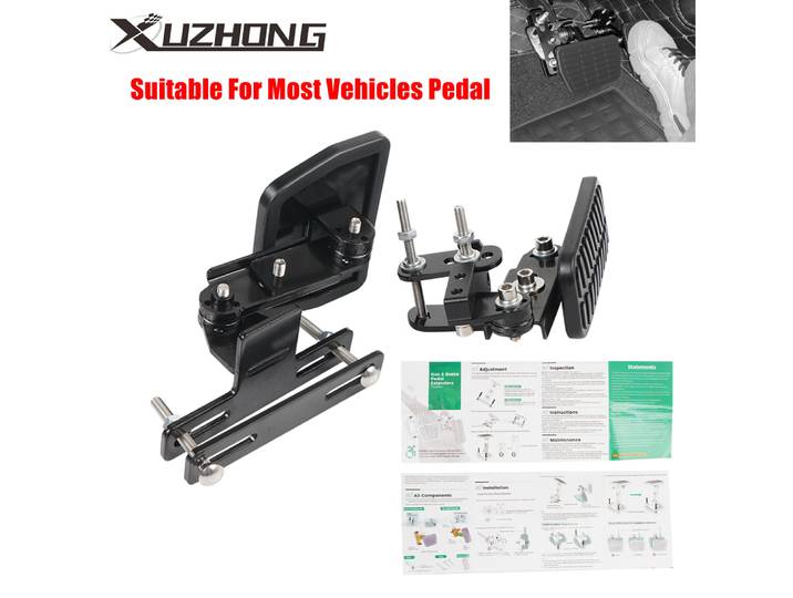Extensions de pédales de gaz et de frein, adaptées à la plupart des véhicules, pour Go Kart, Angle de longueur réglable, frein et accélérateur de véhicules automobiles