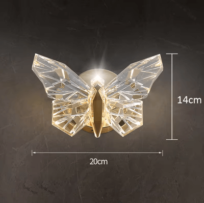 Inspire Curations Nordic LED Butterfly Wall Sconce golden 3 Light Colors