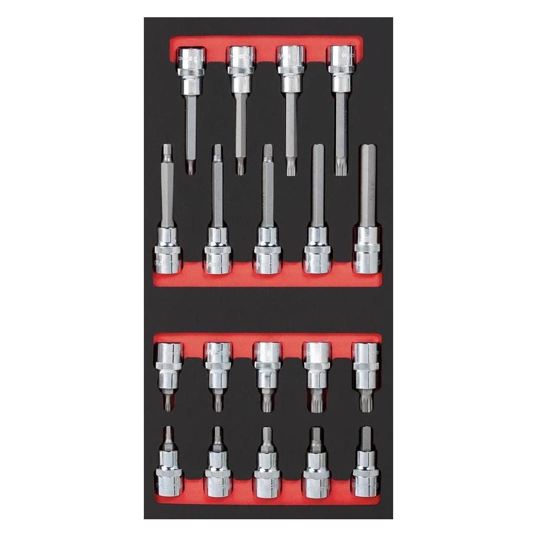 Kraftwerk Bit-Steckschlüsselsatz Einlage (S-Einlage) (105.401.010)