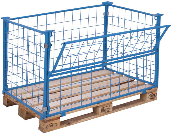 VARIOfit Superstructure pour palette Type 64 1.200 x 800 mm Hauteur utile 1.200 mm (pa-080.029)