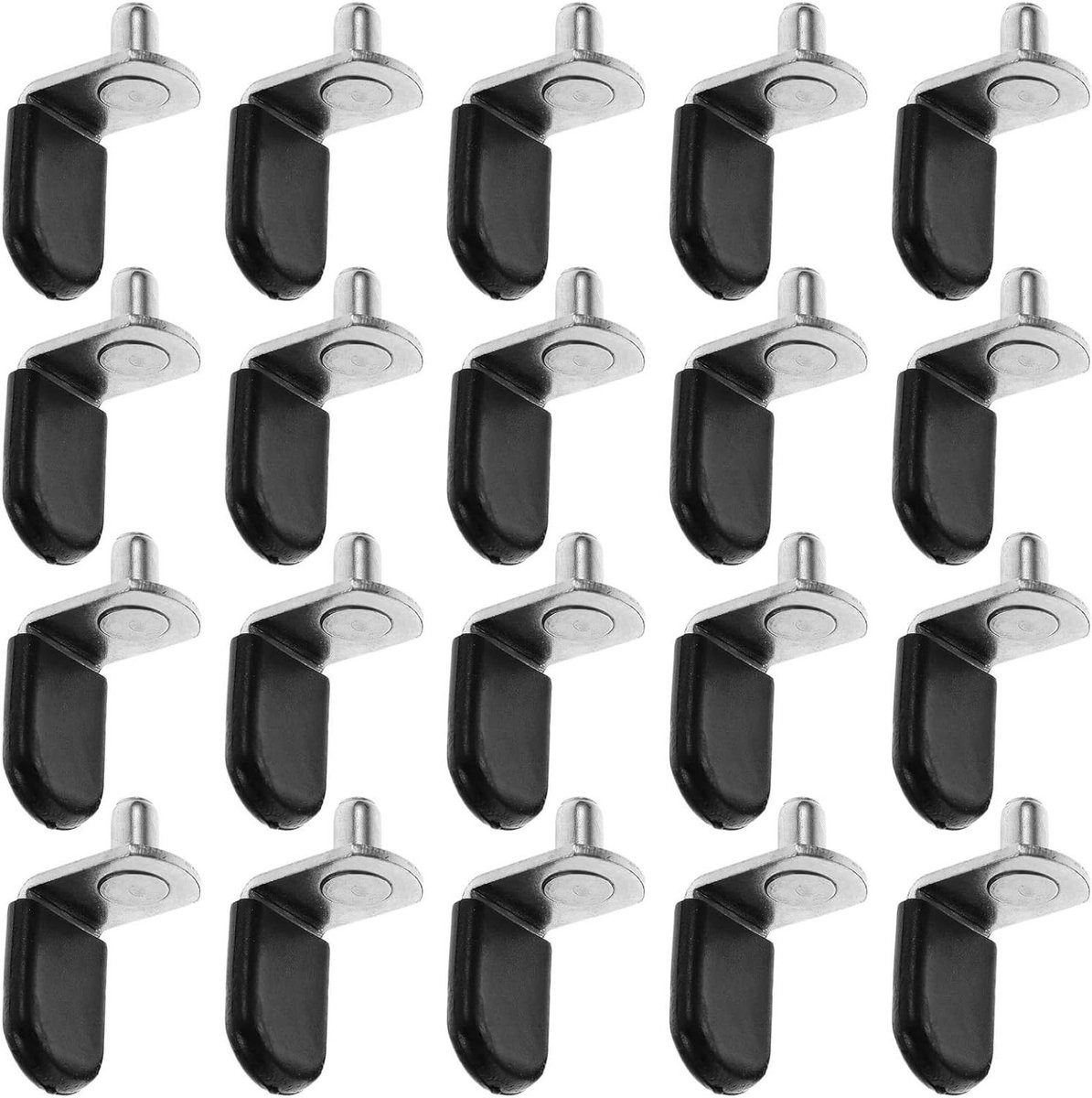 100 stuks Plankpinnen Zilver - Antislip Plankhouders Beugels voor Meubelversteviging