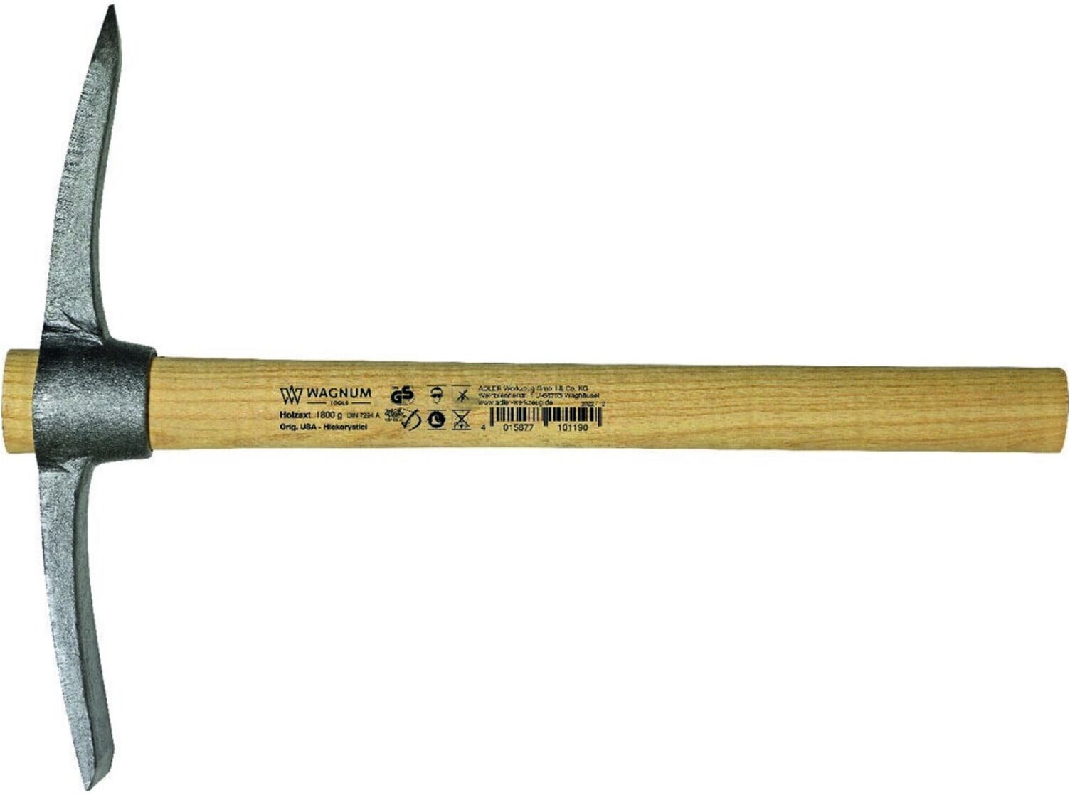 Adler Mini-Kreuzhacke 700 g mit Stiel (4015877394059)