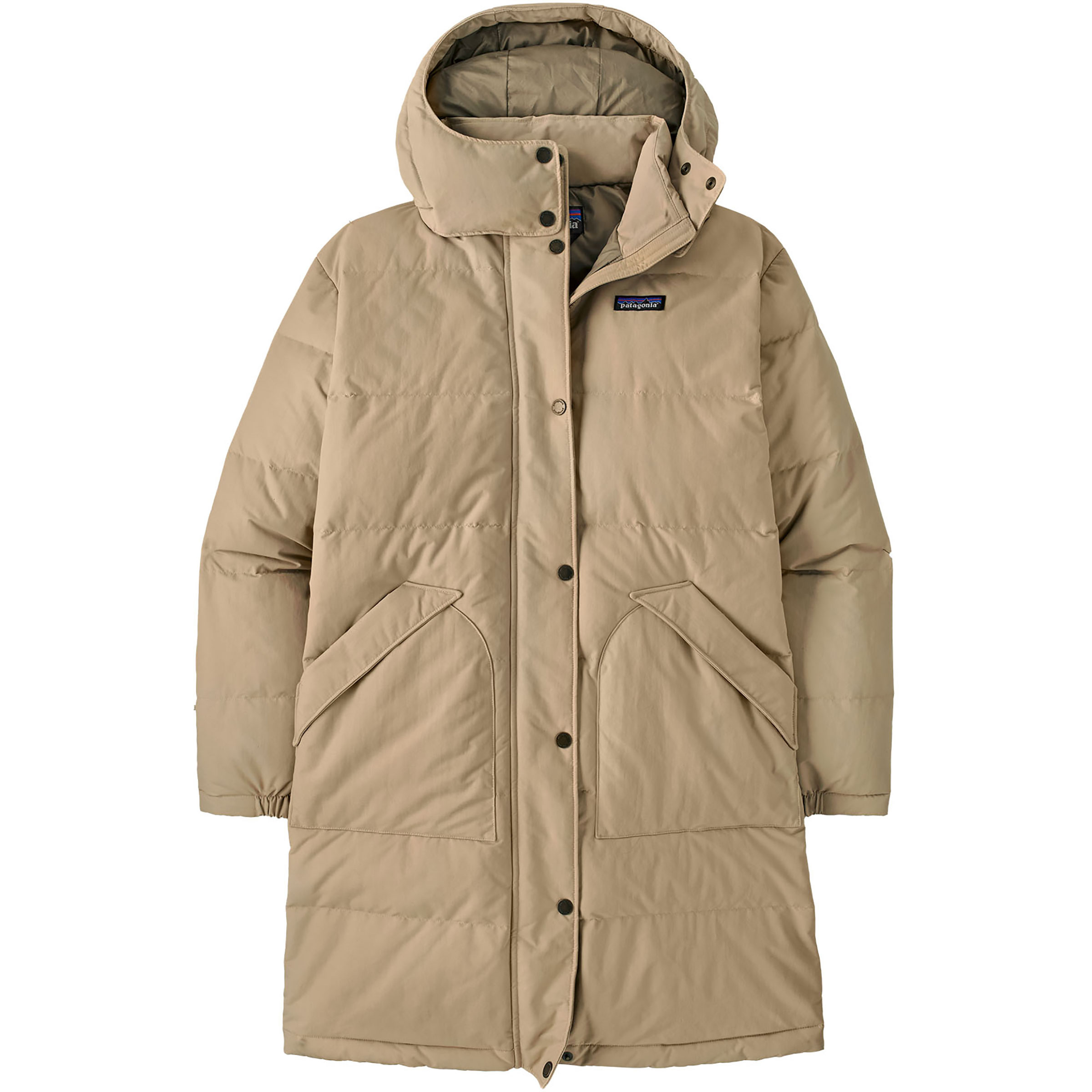 Patagonia Downdrift Parka Damen Winterjacke beige Größe XS Lifestyle Isolierend Wasserabweisend