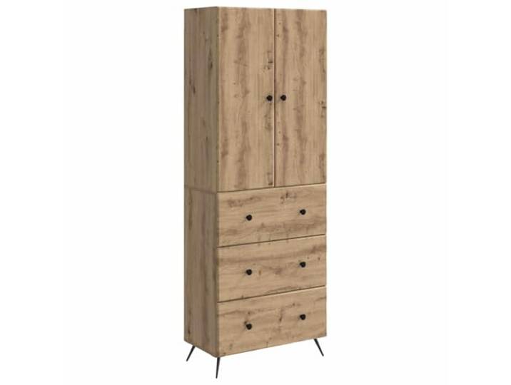 Heofavd 2er Set Schrank Artisan-Eiche 66x34,5x90 cm Holzwerkstoff