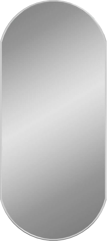 vidaXL Miroir mural Argenté 90x40 cm Ovale