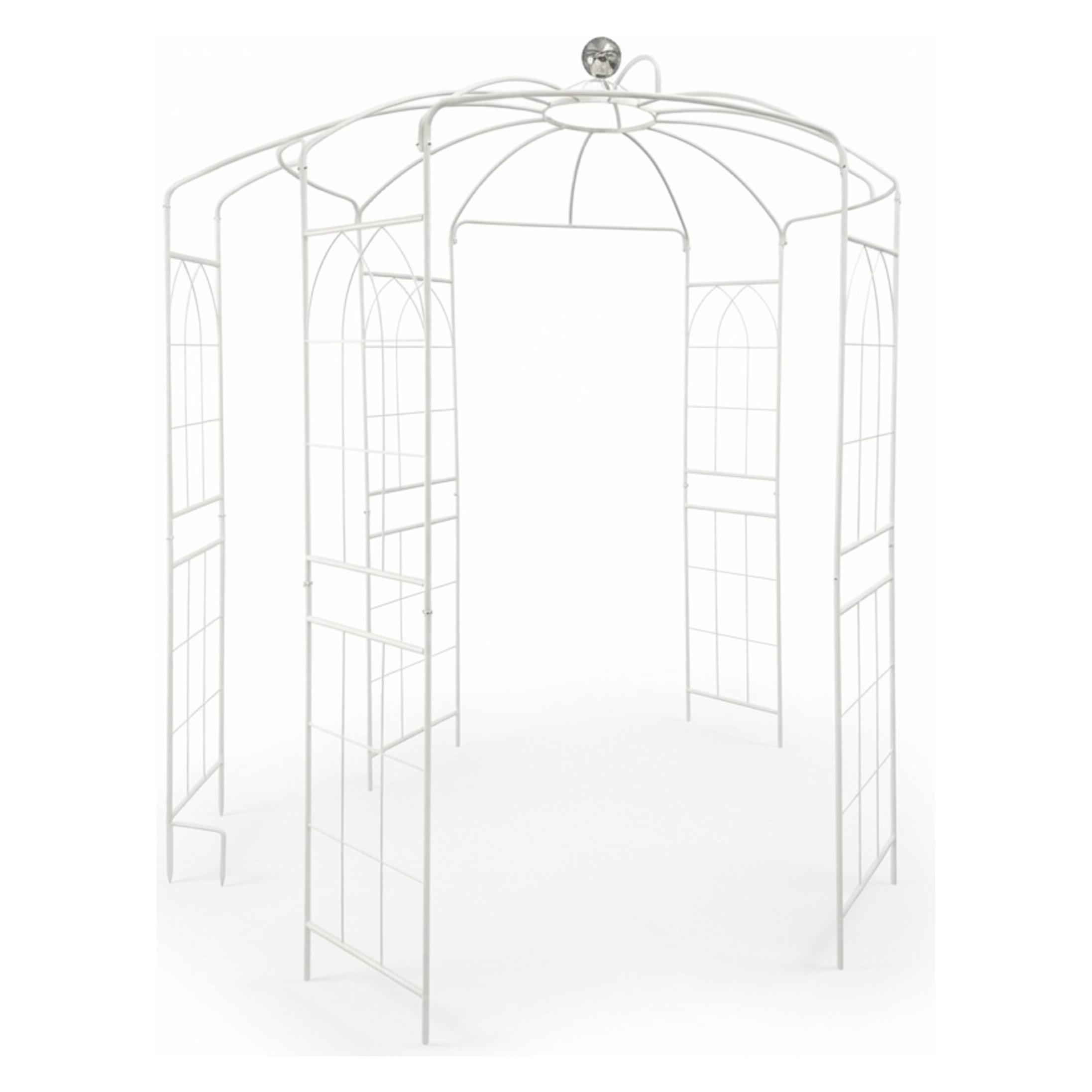 Relaxdays Rosenpavillon (206 cm, 206 cm) (4052025835880)