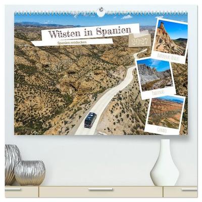 Wüsten in Spanien (hochwertiger Premium Wandkalender 2027 DIN A2 quer), Kunstdruck in Hochglanz