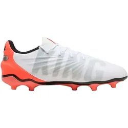 Puma, Jungen, Fussballschuhe, King Match Fg/Ag Jr (37.5), Weiss, Rot