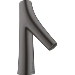 hansgrohe AXOR Starck Organic Waschtischmischer, Elektronik, Batteriebetrieb, Temperatur voreinstellbar, Ausladung 117mm, 12172340, Farbe: Brushed Black Chrome