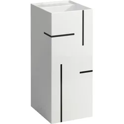 LAUFEN Kartell Waschtisch freistehend, ohne Hahnloch, ohne Überlauf, 375x435x900, H811331D021121, Farbe: Linien schwarz