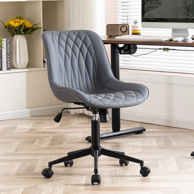 YOUNIKE Armless Home Office Desk Chairs with Wheels Rolling Task Chair
