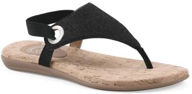 Women's Lifeway Sling back sandal by White Mountain in Black Glitter (Size 6 M)