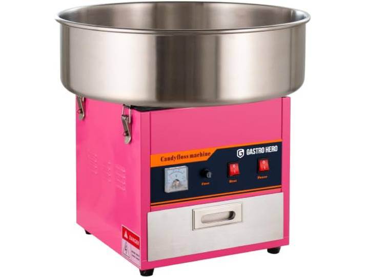 GastroHero Zuckerwattemaschine I Profi Zuckerwatte Maschine für Gastronomie I Cotton Candy Machine I Zuckerwatte für Jahrmärkte Weihnachtsmärkte Events