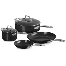 Le Creuset Set 4 pcs non stick ceramic, Pfannenset + Topfset, Schwarz